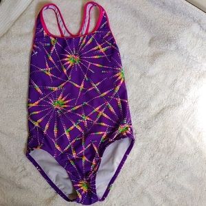 Speedo Girls Multi-Color Swimsuit